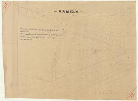 Plan of Hamrun showing in red the site where the proposed ticket booth requested by the Birkirkara Bus Service Company is to be erected.